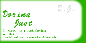 dorina just business card